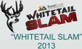 “WHITETAIL SLAM” 2013